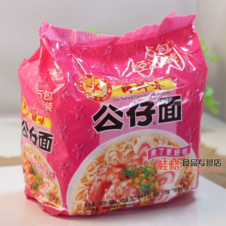 公仔面五包装(海鲜味)