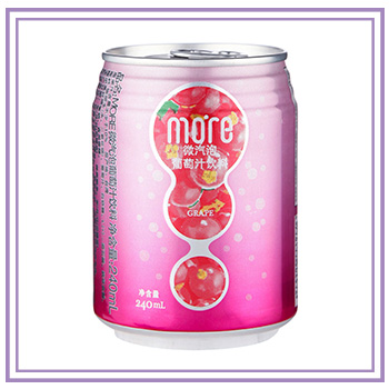 more微气泡葡萄汁饮料（罐）