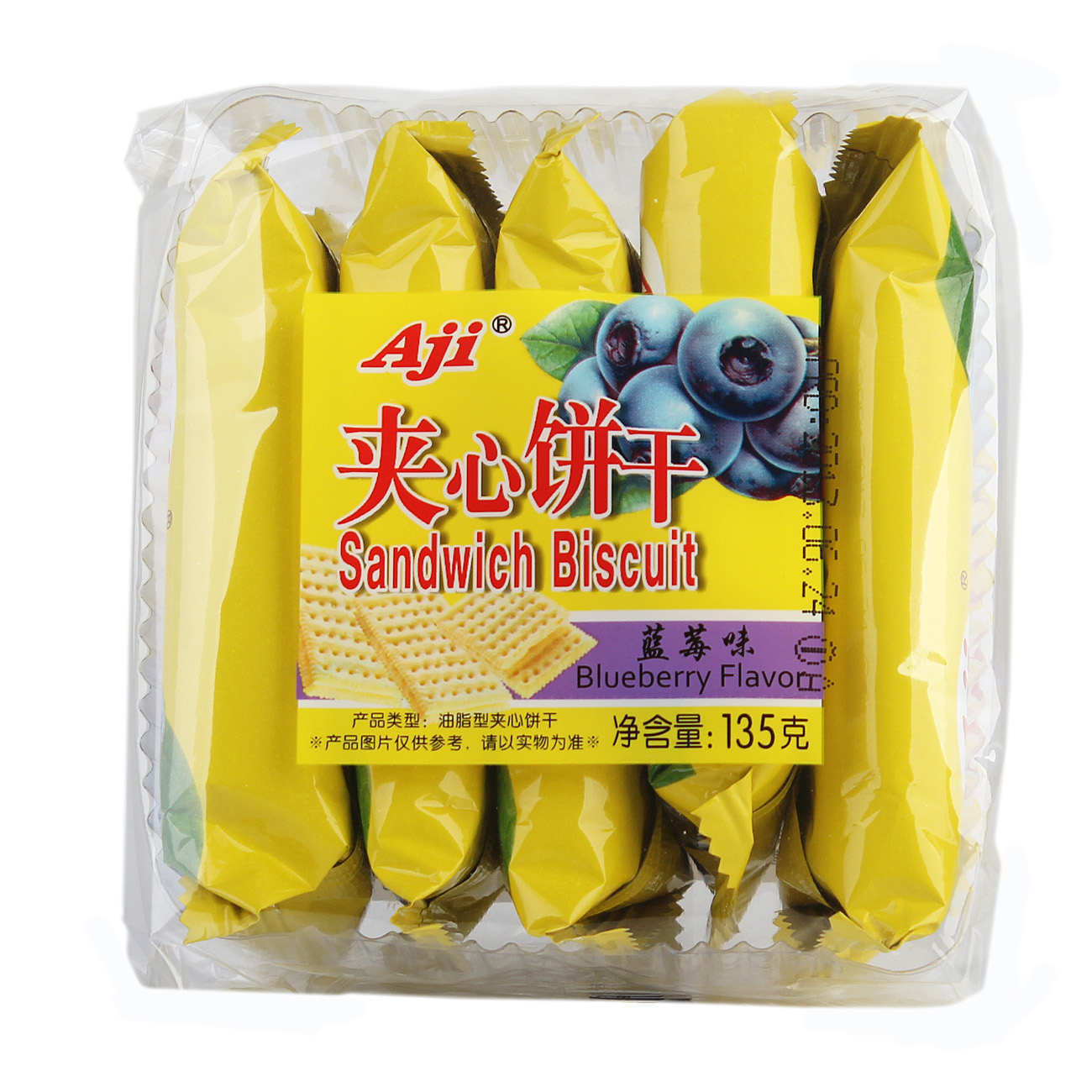 AJI蓝莓夹心饼135g