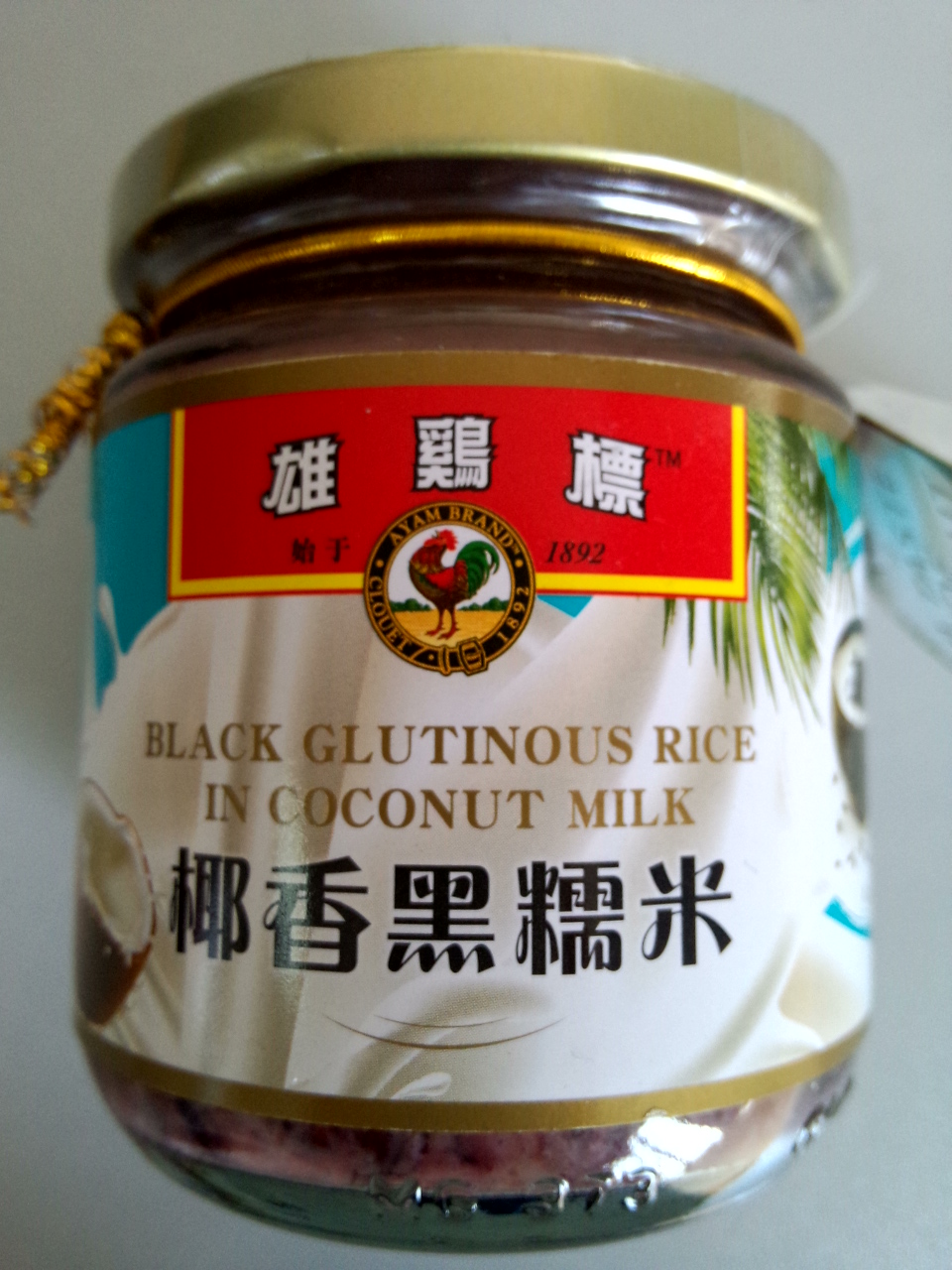 雄鸡标椰香红豆甜品罐头