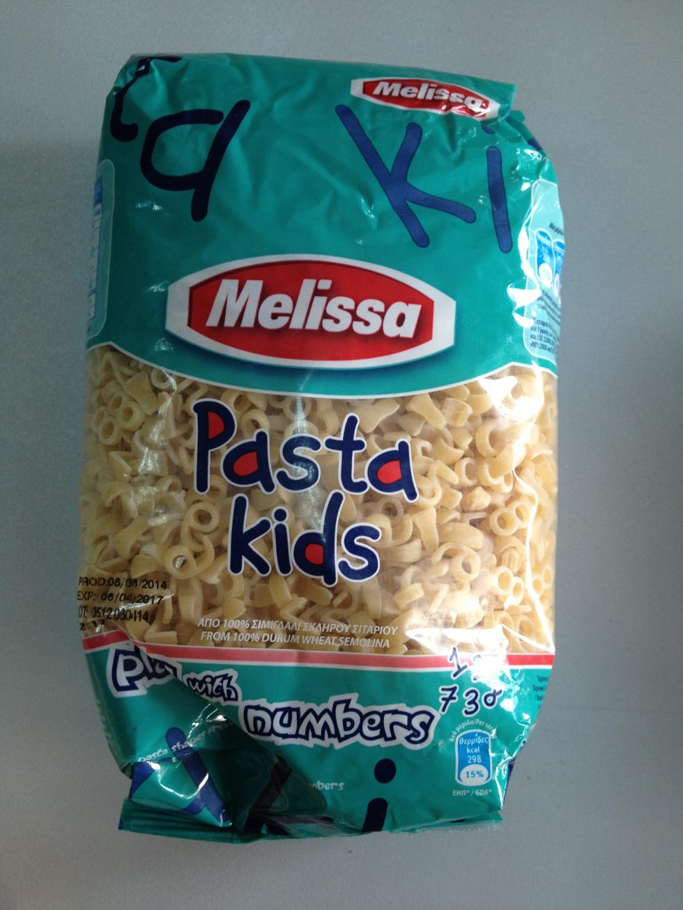 麦丽莎数字儿童意大利面