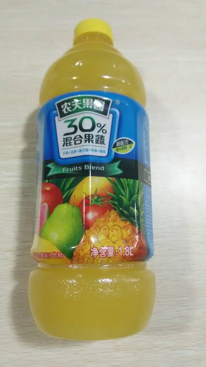 农夫果园30%芒果+菠萝+番石榴+苹果+番茄混合果蔬汁饮料