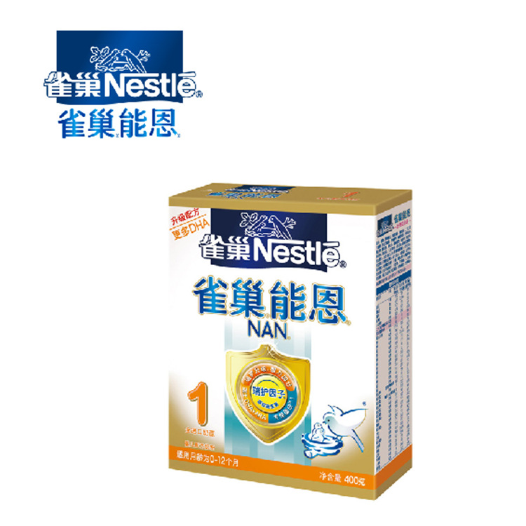 雀巢能恩1升级配方初生婴儿配方奶粉@12x400g
