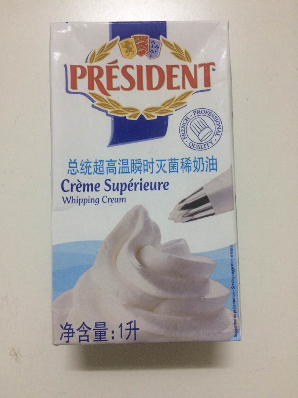 总统牌奶油1升