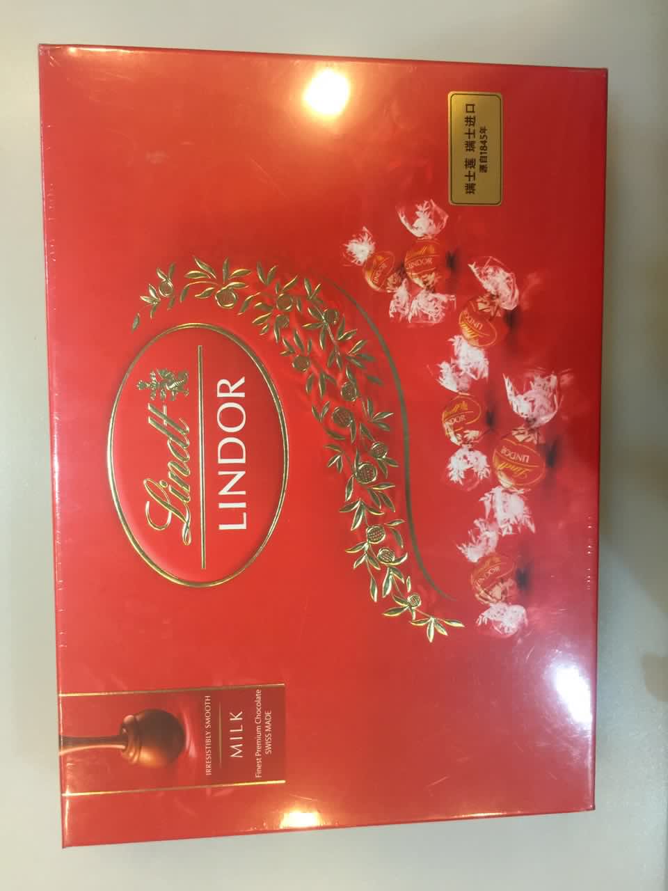 瑞士莲软心牛奶巧克力-14粒装礼盒