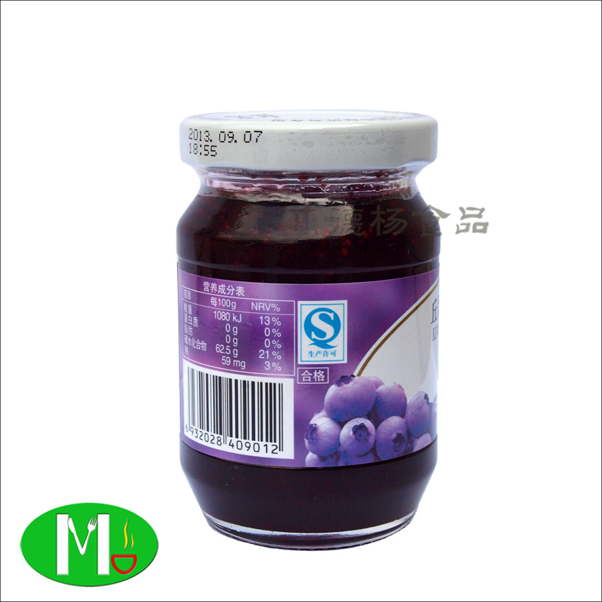 丘比蓝莓果酱