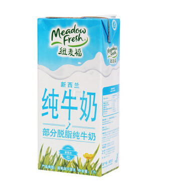 纽麦福部分脱脂纯牛奶