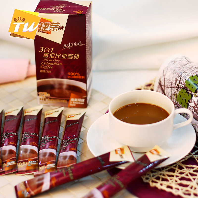 捷荣三合一哥伦比亚速溶咖啡204g17g*12