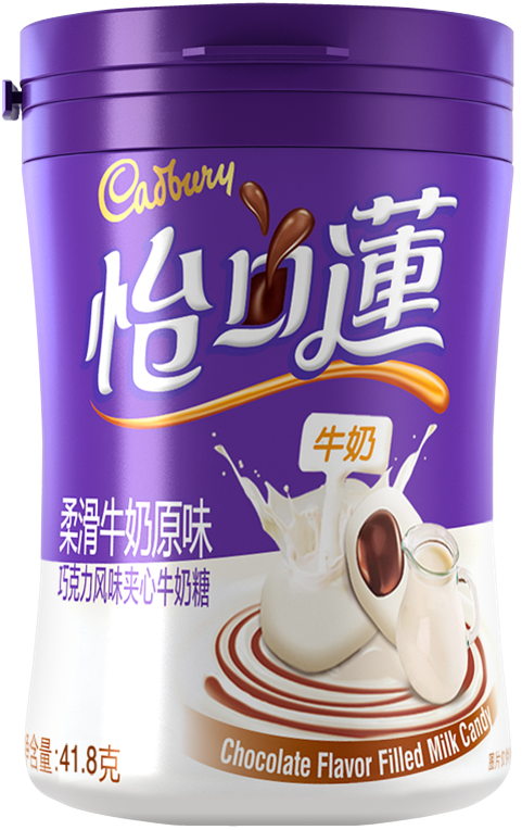 怡口莲便携瓶装柔滑牛奶味