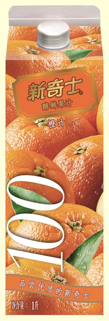 新奇士醇鲜果汁橙汁