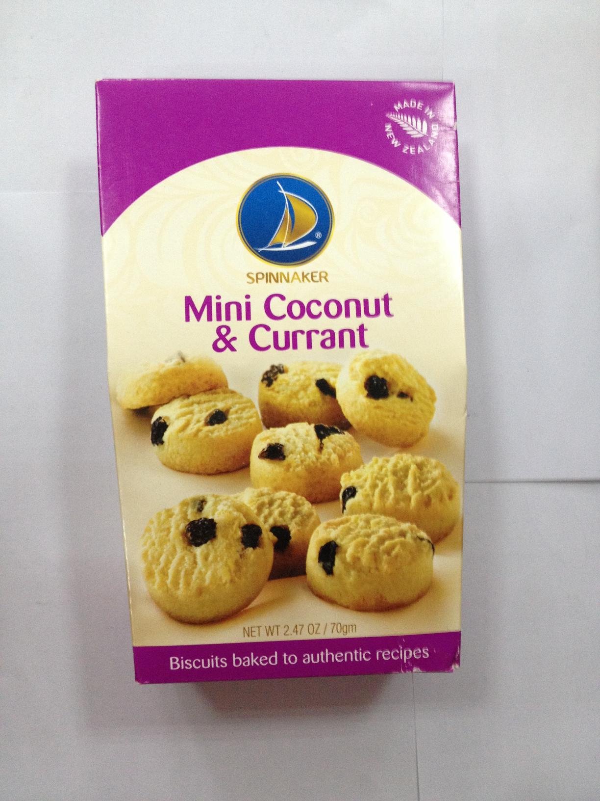 品尼加·迷你椰丝加仑子曲奇饼干